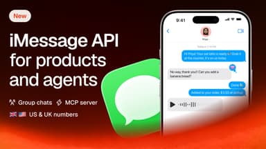 Introducing iMessage on Zernio: send and receive via API - Zernio Blog