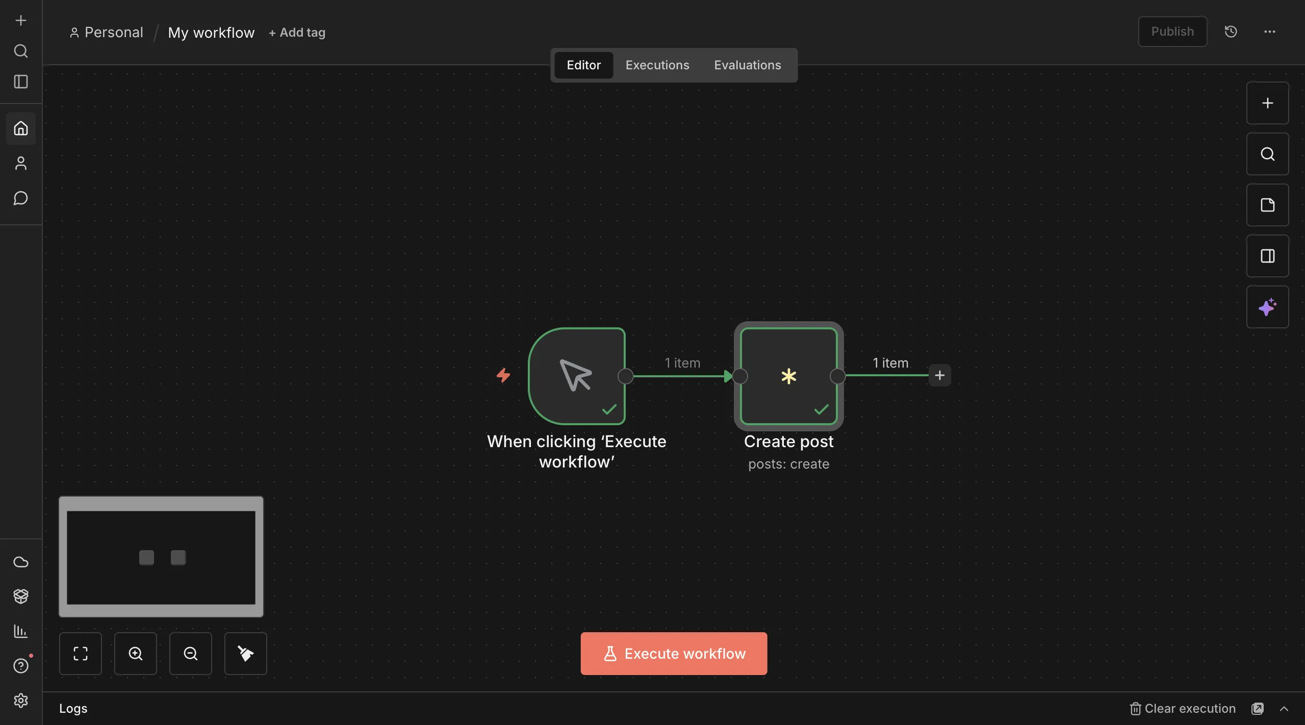 Complete n8n workflow for social media posting