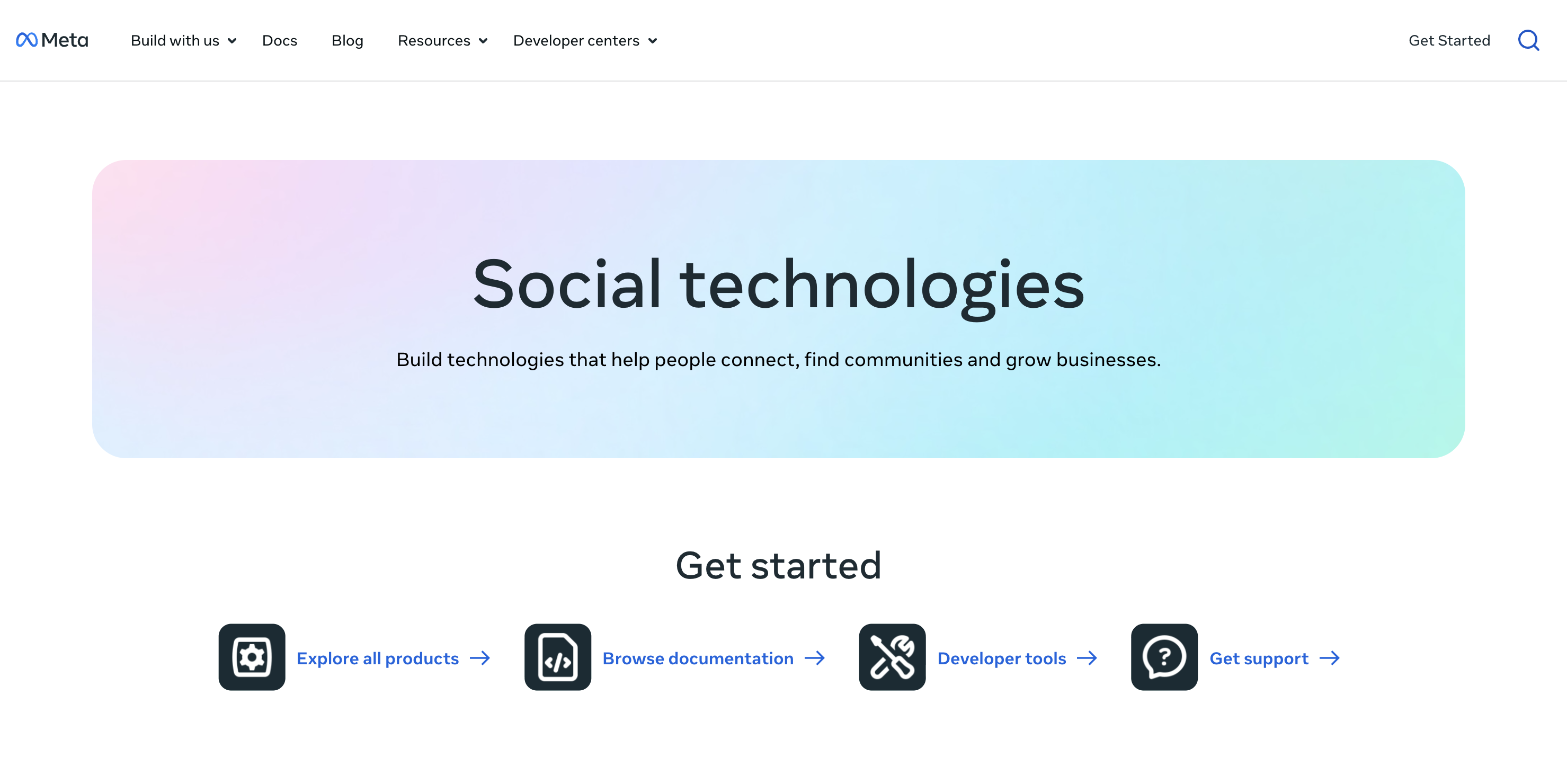 Meta API for developers